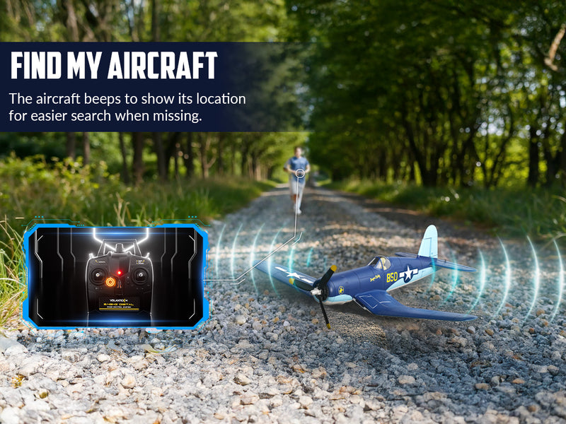 VOLANTEXRC 500MM Corsair F4U Brushless with update motor 76803