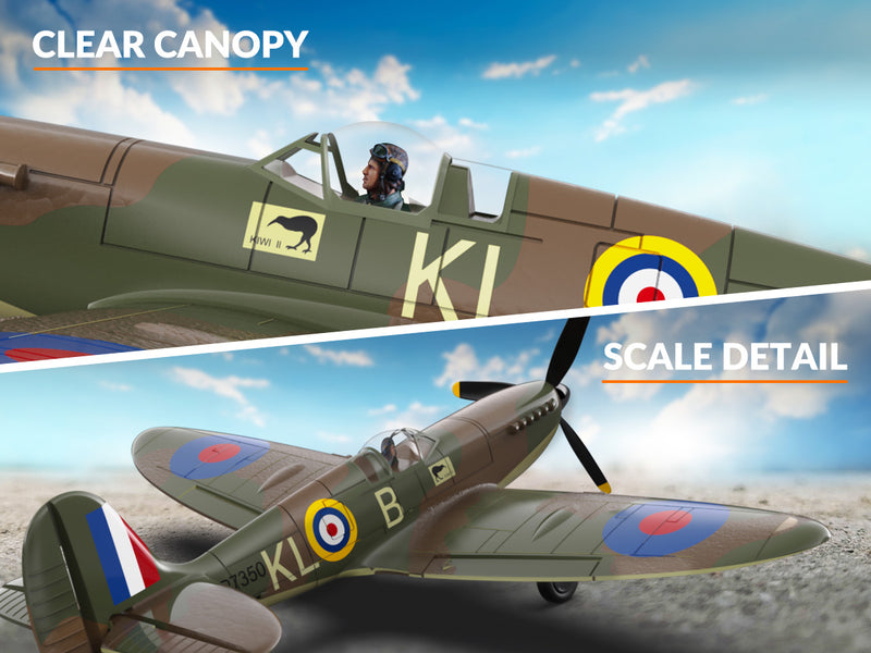 VOLANTEXRC Spitfire (RTF) 4CH 400mm for Beginners (15.7'') 76112