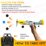 VOLANTEXRC BF109 Warbird 4ch RTF Remote Control Airplane for Beginners Xpilot Stabilization Easy Fly