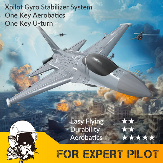 VOLANTEXRC F16 Fighting Falcon 4CH RTF RC Jet with Xpilot (76110)