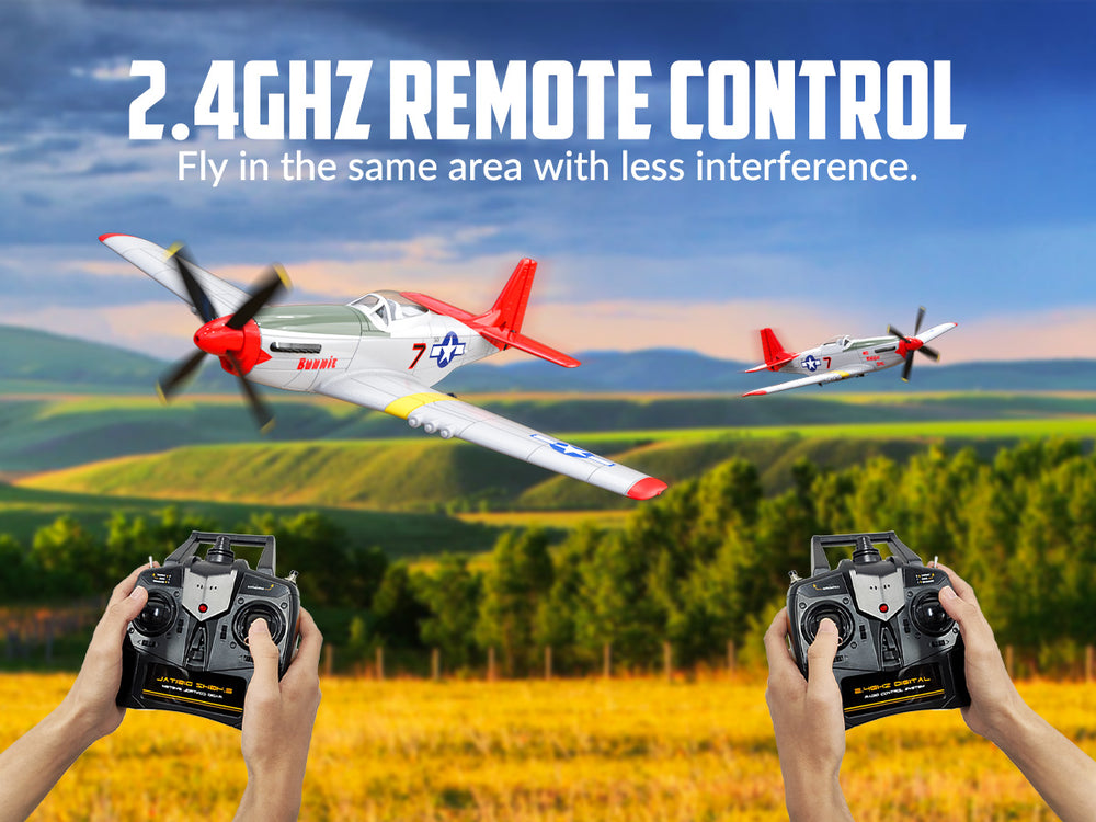 VOLANTEXRC P-51D Mustang 761-5 Beginner RC Warbird Plane RTF