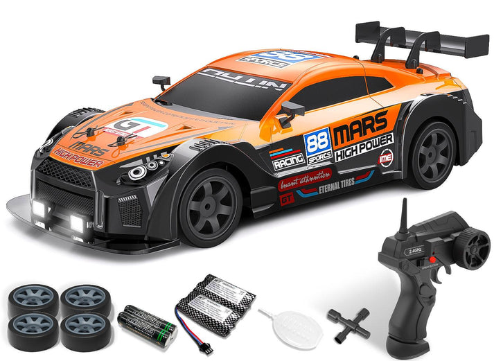 RACENT 1:16 RC Drift Car 4WD 18KM/H, 2 Batteries, Sport Model Toys Vehicle for Kids, Boys, Adults-EXHOBBY LIMITED.