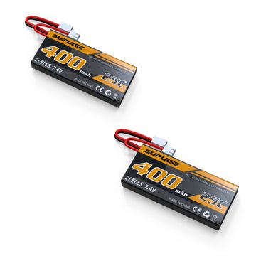 2pcs 7.4V 400MAH Lipo JST plug Battery for RC Airplane 500mm P51 Mustang 76802-EXHOBBY LIMITED.