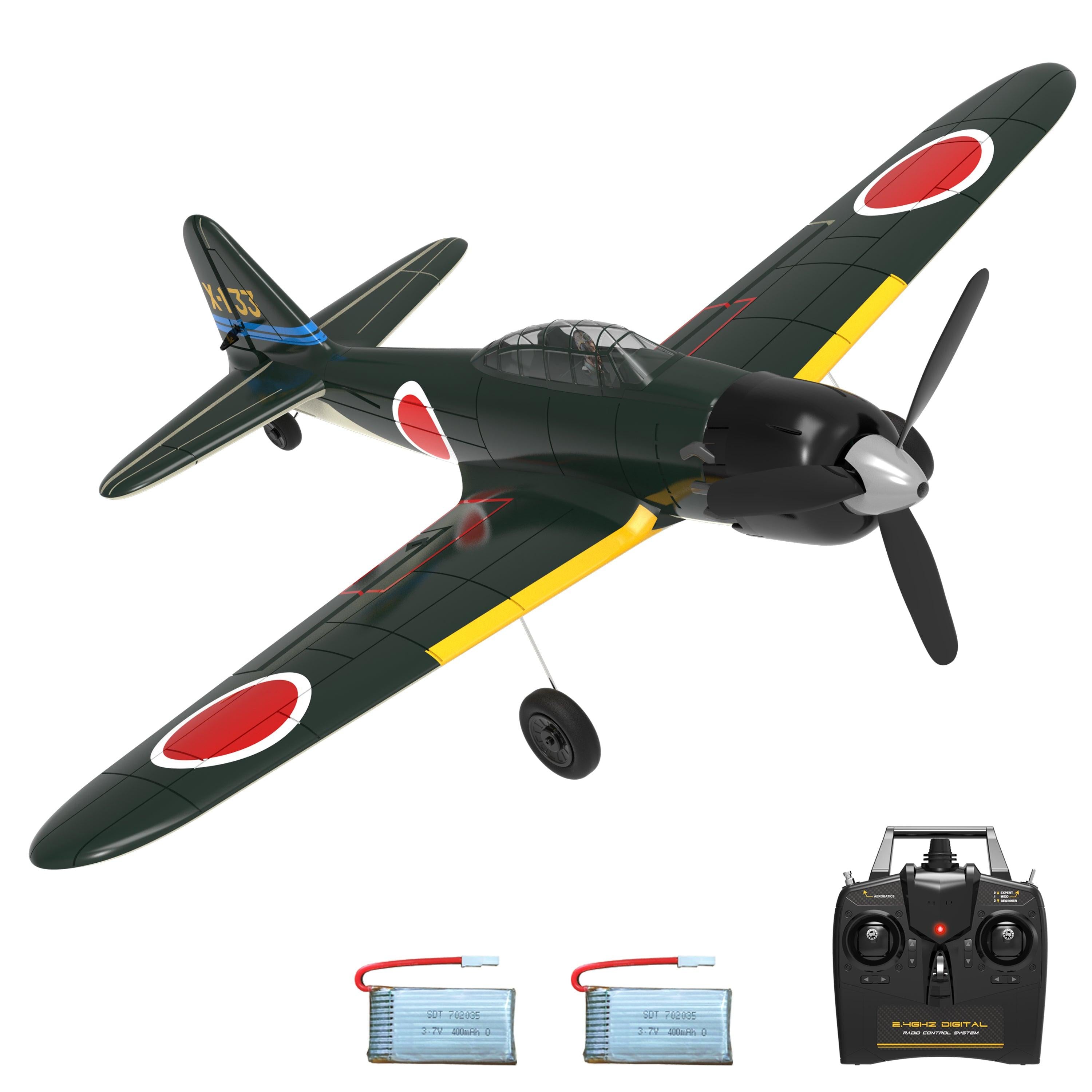 VOLANTEXRC Zero A6M 4-CH RC Plane RTF with XPilot Gyro | EXHOBBY