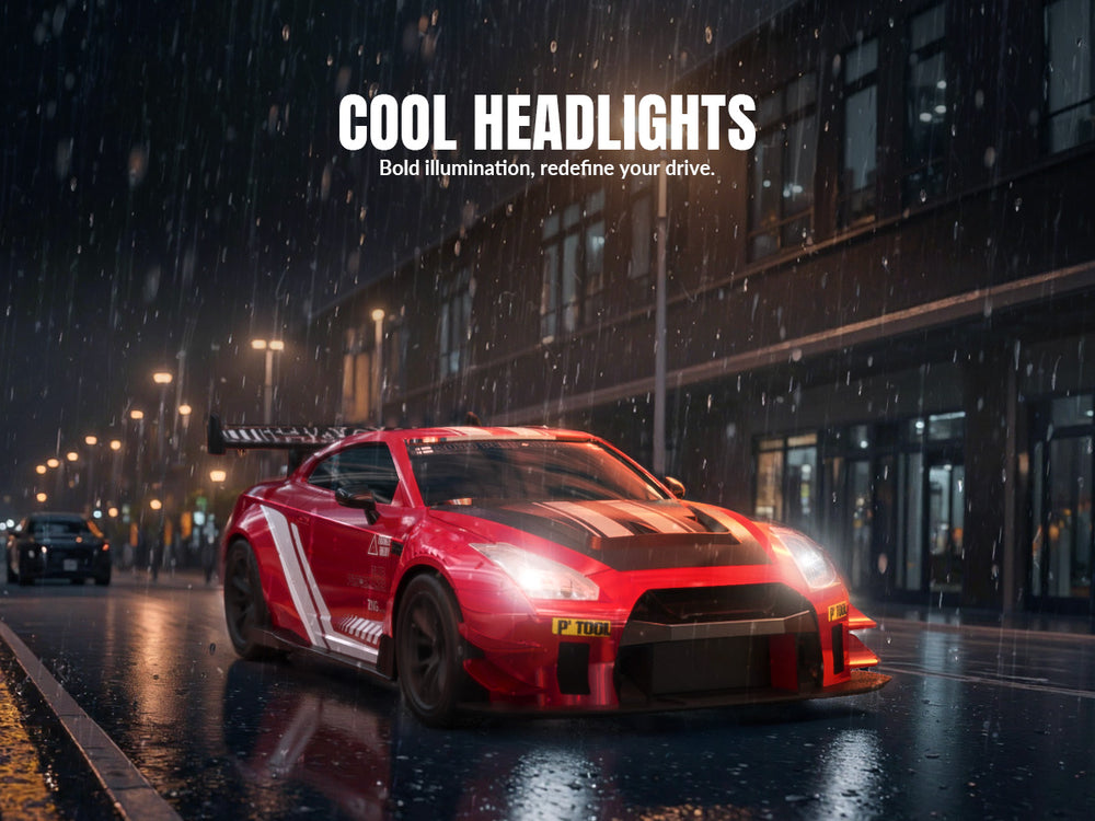 RACENT 1/20 4WD RC Drift Car - Escape de niebla & Proporcional (ROJO)