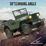 RACENT RC Crawler Escala 1:10 Simulación de un Coche Todoterreno Multiusos 2.4G 1941 Mb Scaler Willys Jeep