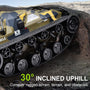 RC Tank 1/12 Scale All Terrain Radio Control Crawler (Yellow)