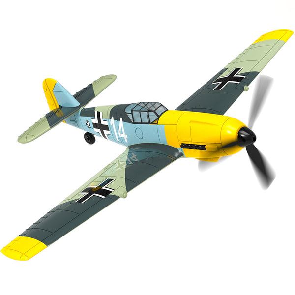 Avión de control remoto VOLANTEXRC BF 109 4-CH listo para volar para principiantes con sistema de estabilización Xpilot (761-11) RTF