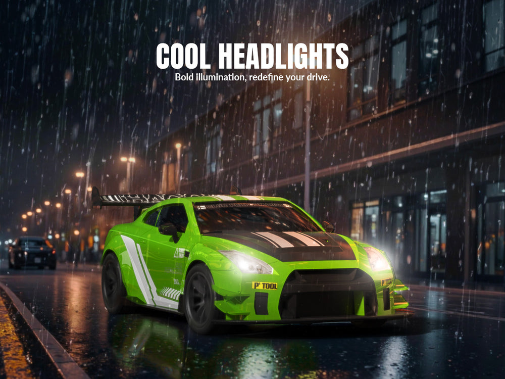 RACENT 1:20 RC Drift Car 4WD con Nitro Mist & Baterías dobles