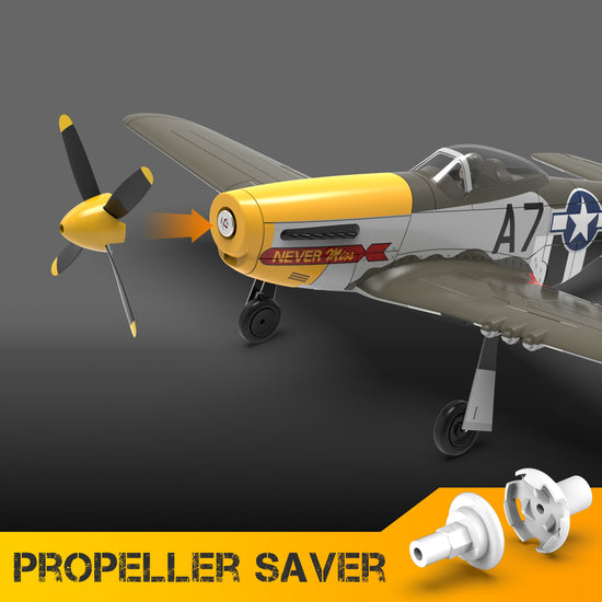 VOLANTEXRC 500mm P-51D Mustang (76802) PNP without Radio, Battery & Charger-EXHOBBY LIMITED.