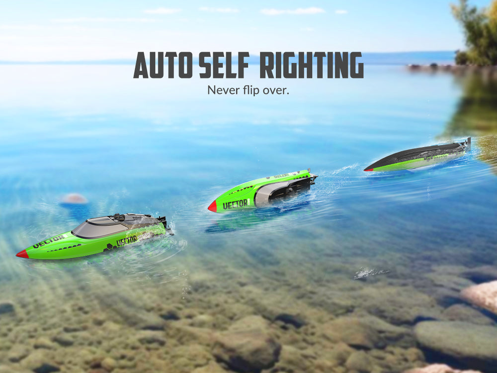 Barco RC VectorSR65B de alta velocidad sin escobillas 37MPH Autoadrizable RTR