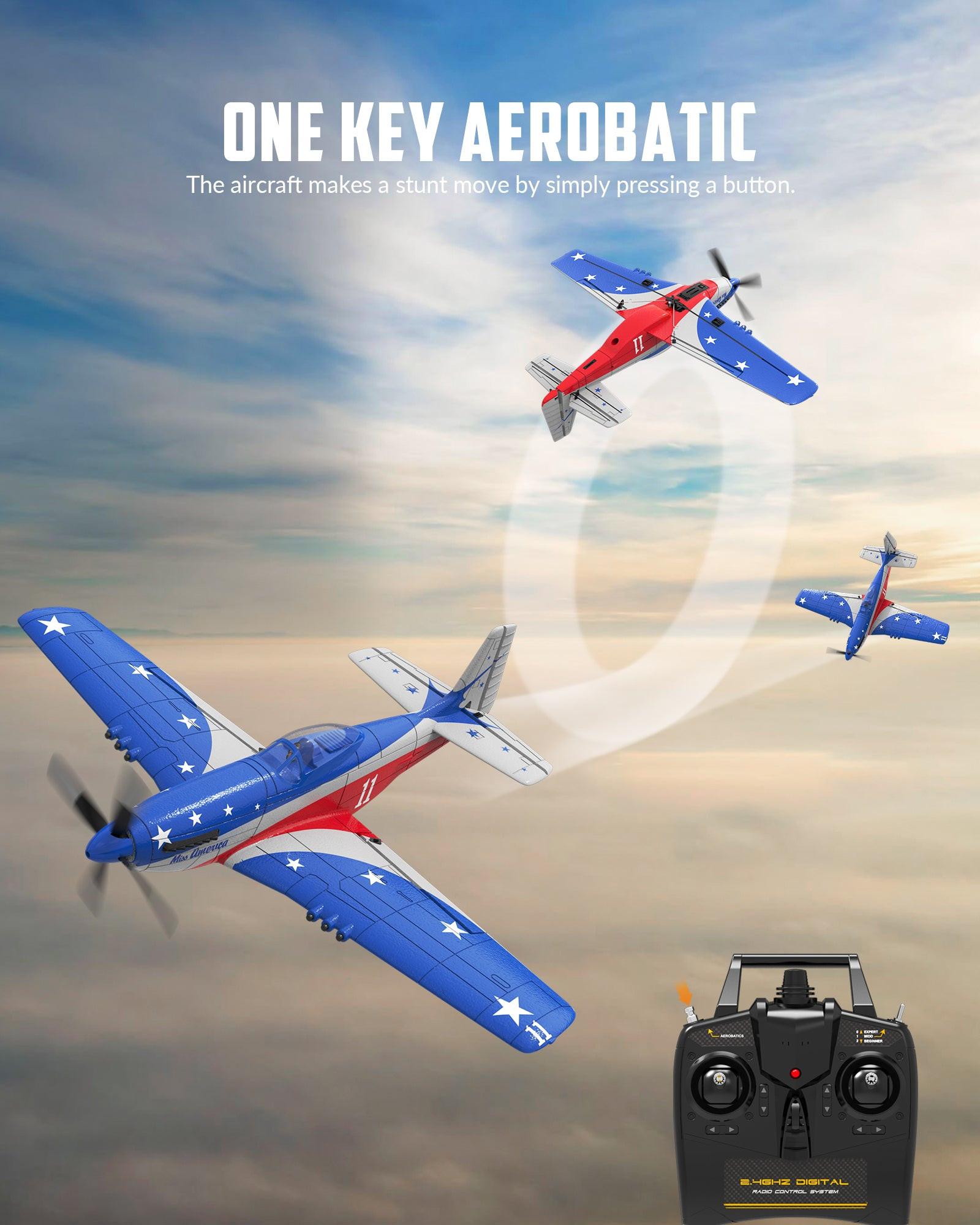 VOLANTEXRC Miss America RTF 4-CH RC Plane (76105) | EXHOBBY Official