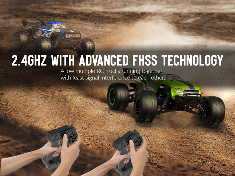 RACENT Escala 1:16 SandStorm 30MPH Alta velocidad 4WD 2.4 GHz RC Monster Truck (785-6)