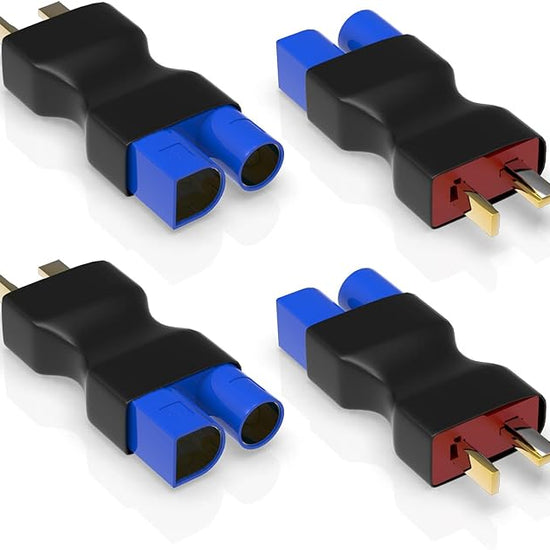 4pc T Plug Male to EC3 Female Adapter for RC Lipo Battery-EXHOBBY LIMITED.