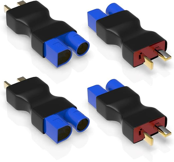 4pc T Plug Male to EC3 Female Adapter for RC Lipo Battery