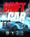 RACENT 1:20 RC Drift Car 4WD, LED Light, 2 Batteries Blue