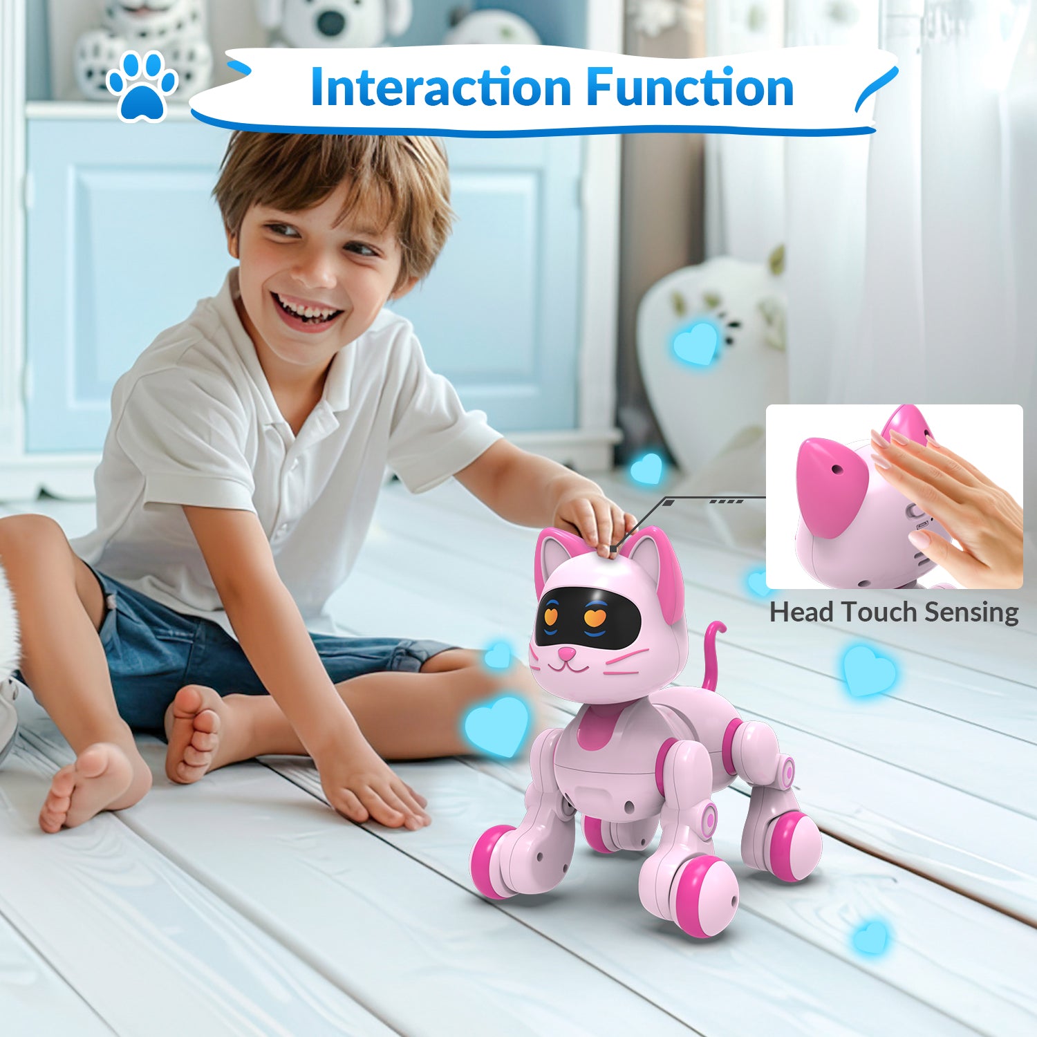 STEMTRON Programmable Remote Control & Interactive Robot Cat(Pink)-EXHOBBY LIMITED.