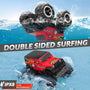 STEMTRON Amphibious Remote Control Car 1:20 All Terrain Off-Road Waterproof RC Monster Truck(Red)