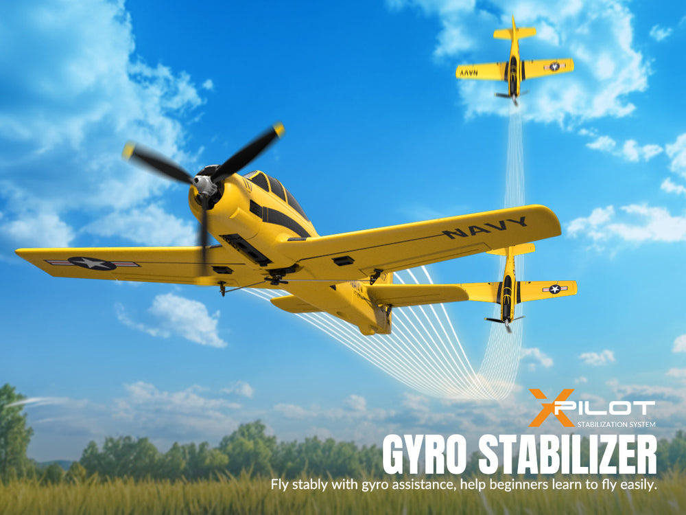 VOLANTEXRC T28 Trojan (RTF) 4 canales 400 mm con giroscopio (15,7'') 76109