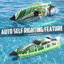 VOLANTEXRC Brushless 35+MPH Full Proportional Boat High Speed RC Boat for Adults GREEN (79706)