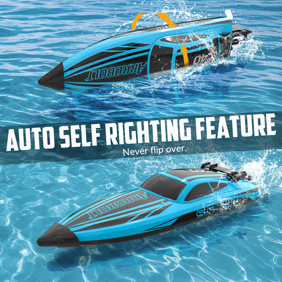 VOLANTEXRC Arrobolt SR40 Brushless 30+MPH Fast RC Boat, High Speed RC Boat for Adults (79705-blue)-EXHOBBY LIMITED.