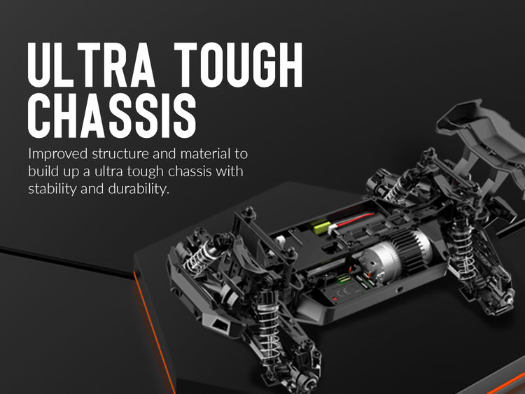 RACENT Tornado 1/16 4WD Off Road RC Monster Truck 30mph Fast High Speed