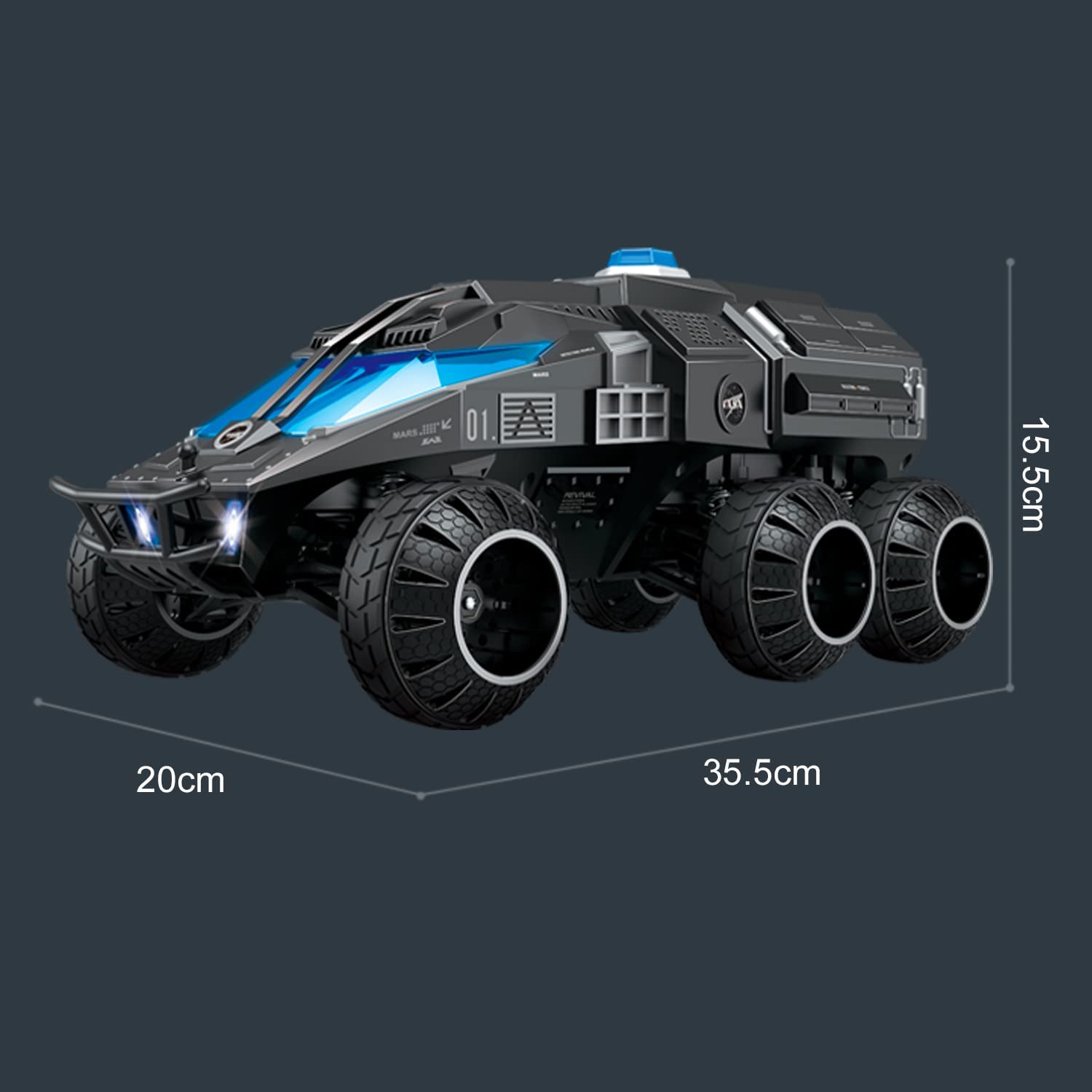 RACENT RC Crawler 1:12 15kmh Off Road Monster Trucks(Grey)-EXHOBBY LIMITED.