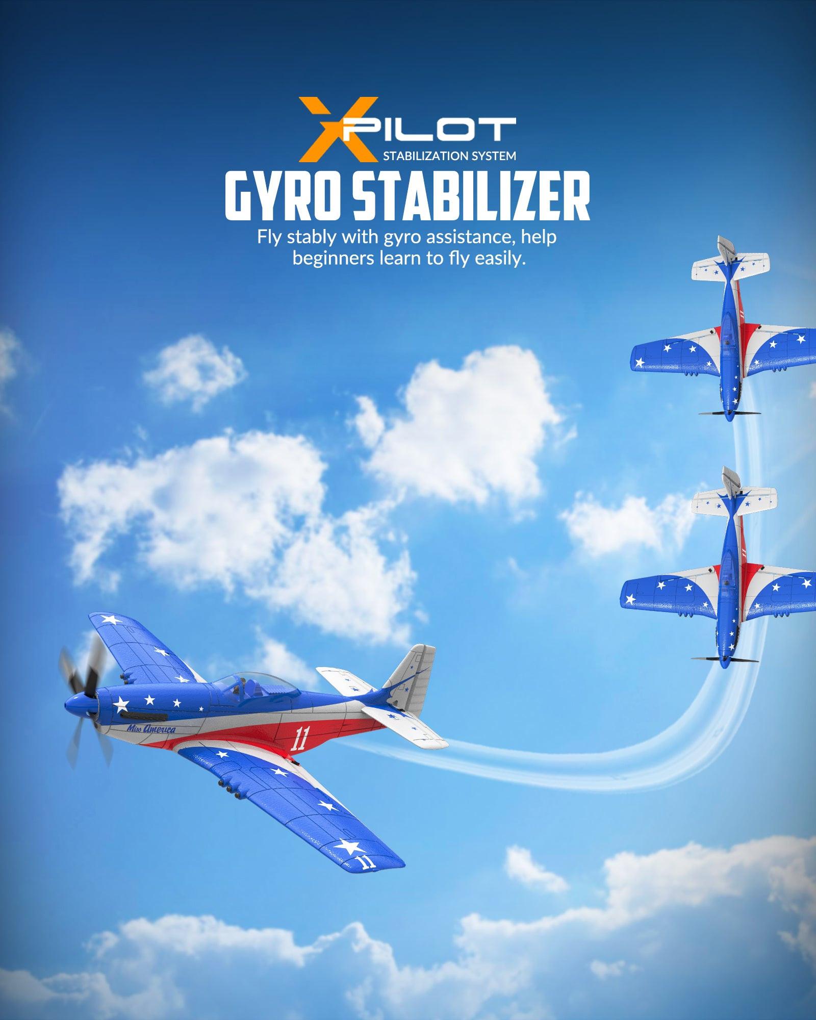 VOLANTEXRC Miss America RTF 4-CH RC Plane (76105) | EXHOBBY Official