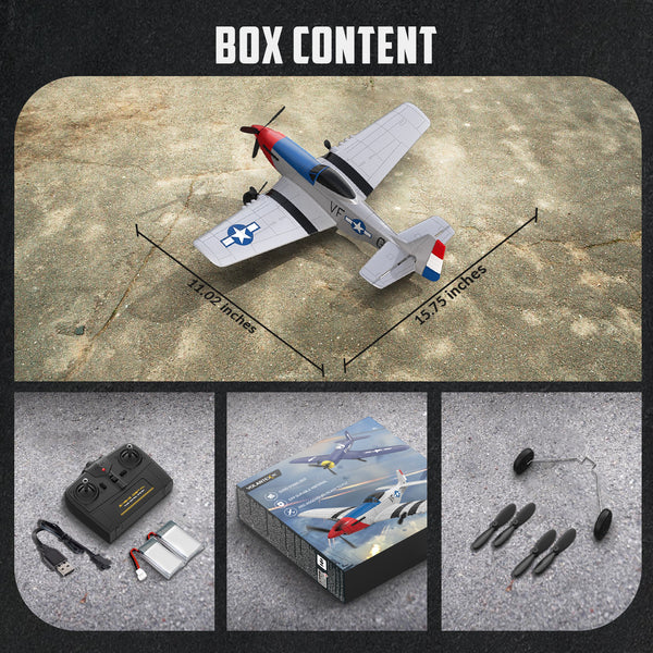 RC Plane 3 Channel Remote Control Airplane Fighter(76207 RTF)