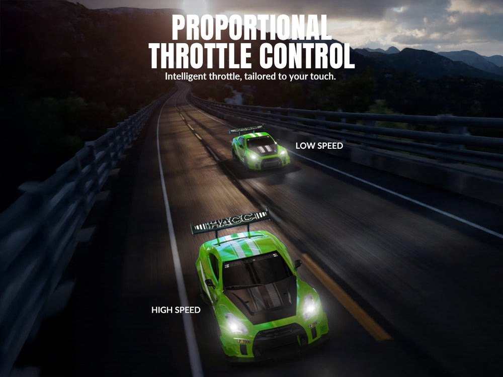 RACENT 1:20 RC Drift Car 4WD con Nitro Mist & Baterías dobles
