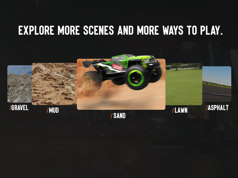 RACENT Tornado 1/16 4WD Off Road RC Monster Truck 30mph Fast High Speed