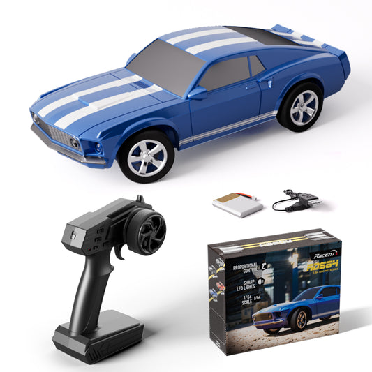 RACENT 1/20 4WD RC Drift Car - Escape de niebla & Proporcional (ROJO)