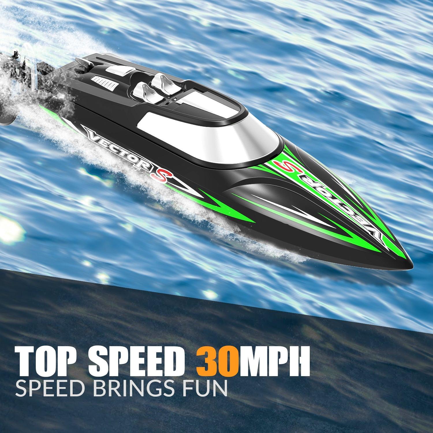 VOLANTEXRC VectorS Brushless 30mph High Speed RC Boat | EXHOBBY