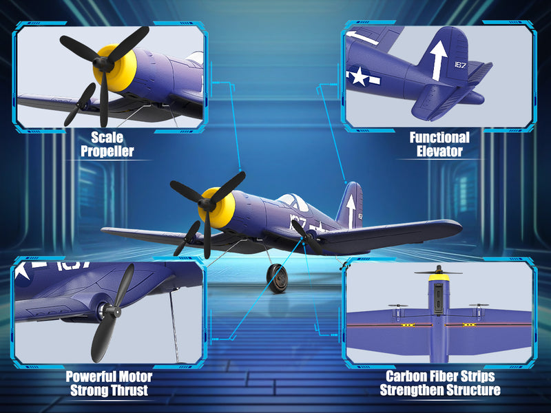 VOLANTEXRC F4U (RTF) 3CH 400mm rc planes (15.7'') 76208