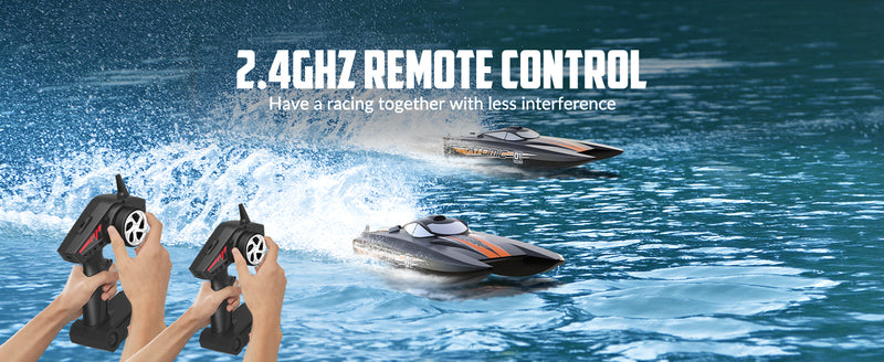 VOLANTEXRC Atomic Brushless High Speed Racing RC Catamaran Boat 40mph Fast ABS Unibody Hull