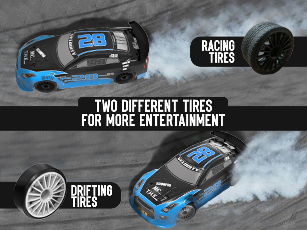 Racent Control remoto Drift Car 2.4Ghz 1:14 Escala RC Sport Racing Cars 4WD RTR Hight Speed ​​RC Vehículo con luces LED