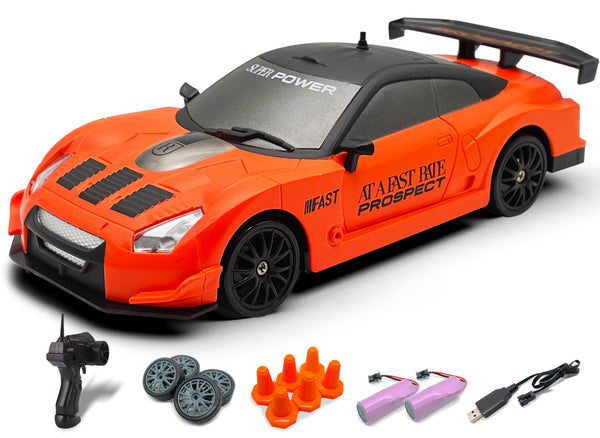 RACENT Blaze Racer: 1:24 Scale RC, 10MPH, LEDs, Drift