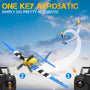 VOLANTEXRC P51D Mustang 4Ch Aviones RC para principiantes con estabilizador Xpilot One-key Aerobatic (761-5) RTF