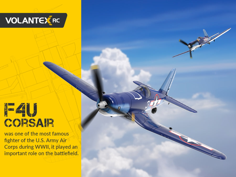 Volantex/Sonik F4U Corsair 400 Ready To Fly 4Ch RC Plane with