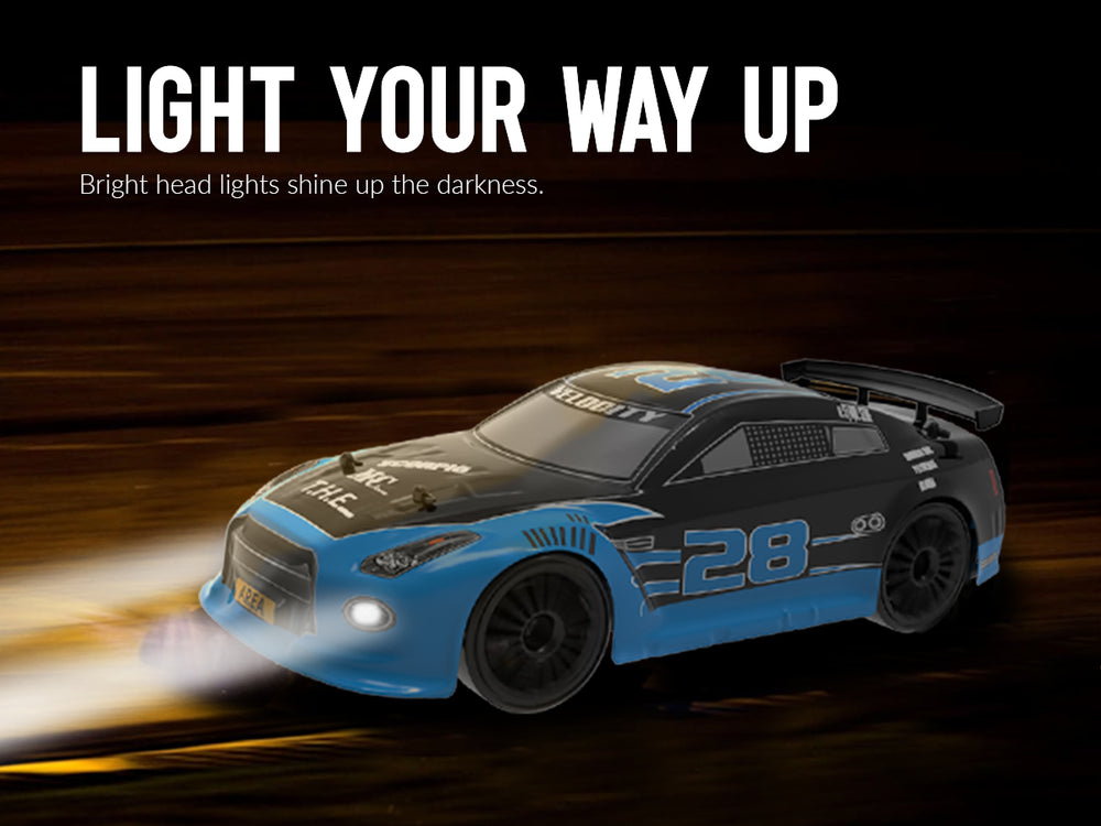 Racent Control remoto Drift Car 2.4Ghz 1:14 Escala RC Sport Racing Cars 4WD RTR Hight Speed ​​RC Vehículo con luces LED