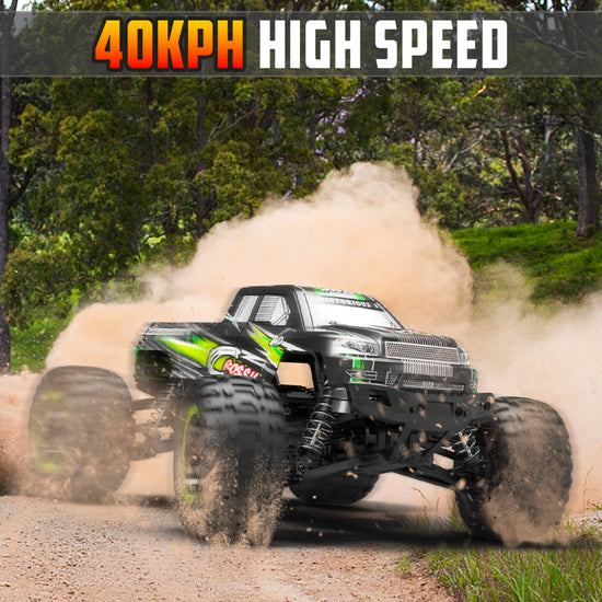 VOLANTEXRC Remote Control Car 4WD Off-Road RC Monster Truck 1:16 Scale 30MPH High Speed All Terrain RC Vehicle for Kids or Adults (785-5) (Green) - EXHOBBY