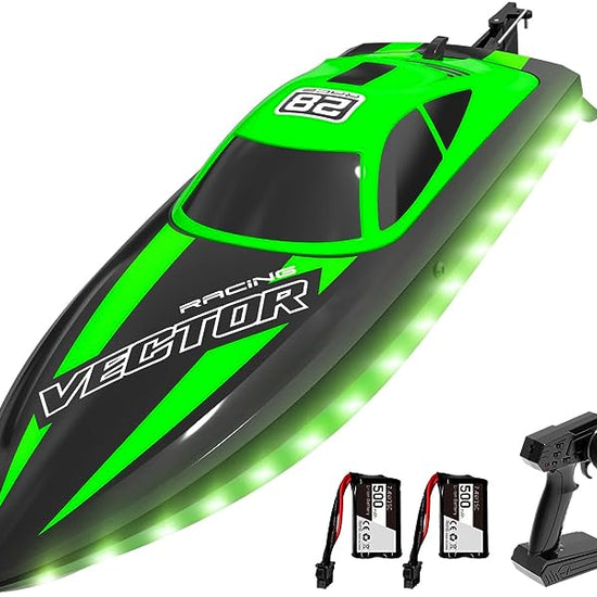 VOLANTEXRC Vector Lumen RC Electric Boat 20mph Fast for Kids Pools and Lakes LED Lights Fun Toys-EXHOBBY LIMITED.