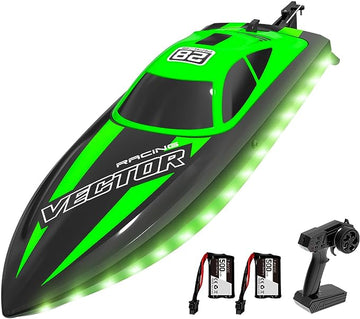 VOLANTEXRC Vector Lumen RC Electric Boat 20mph Fast for Kids Pools and Lakes LED Lights Fun Toys-EXHOBBY LIMITED.