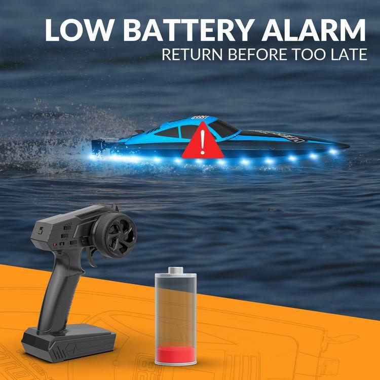 VOLANTEXRC Vector Lumen 20MPH RC Boat: LED Pool Boat | EXHOBBY