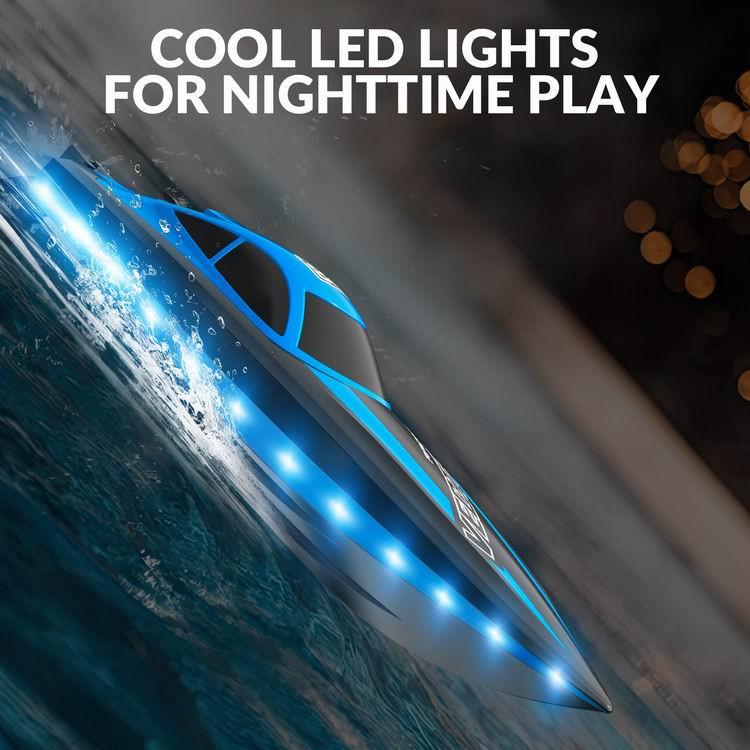 VOLANTEXRC Vector Lumen 20MPH RC Boat: LED Pool Boat | EXHOBBY