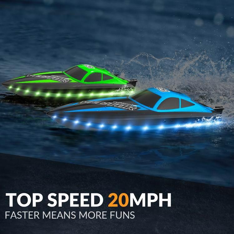 VOLANTEXRC Vector Lumen 20MPH RC Boat: LED Pool Boat | EXHOBBY