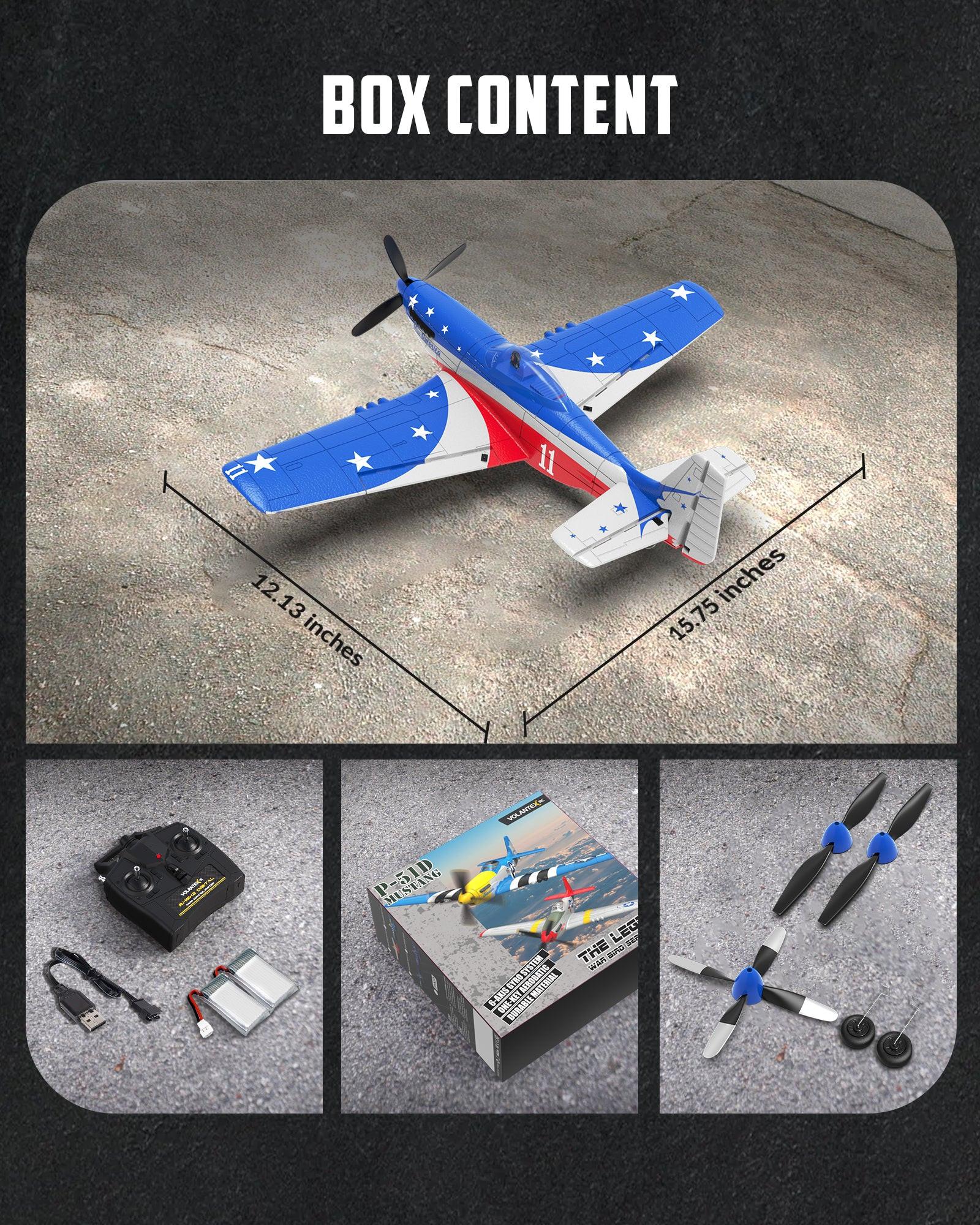 VOLANTEXRC Miss America RTF 4-CH RC Plane (76105) | EXHOBBY Official