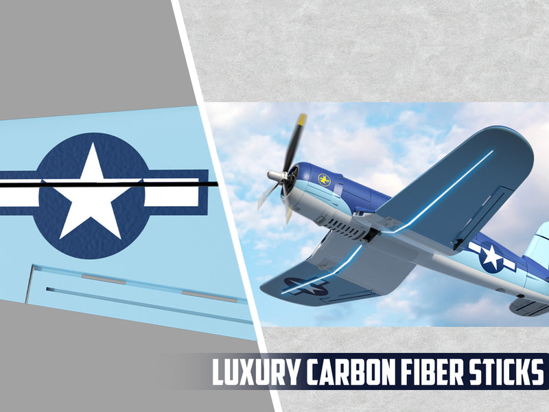 VOLANTEXRC 500MM Corsair F4U Brushless with update motor 76803