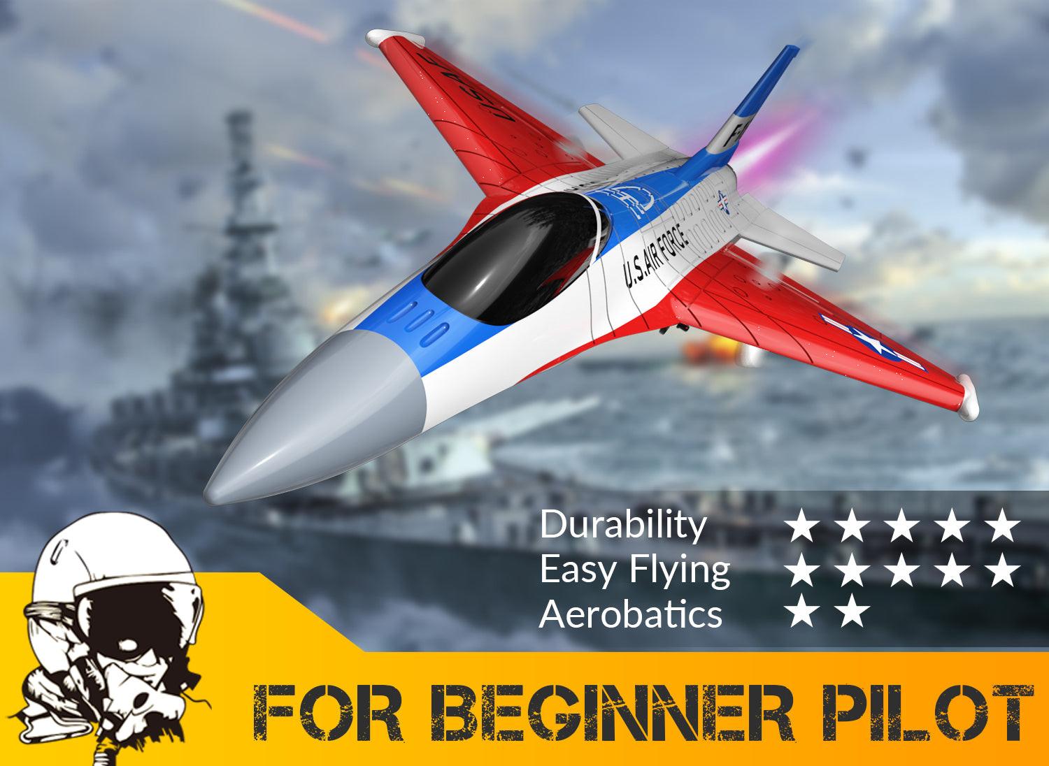 VOLANTEXRC F-16 Fighting Falcon | 40min Flight & Xpilot RTF– EXHOBBY