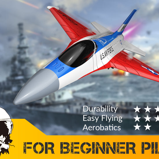 VOLANTEXRC F16 Falcon RC Fighter Jet for Beginners and kids Cool Lights Easy Fly-EXHOBBY LIMITED.